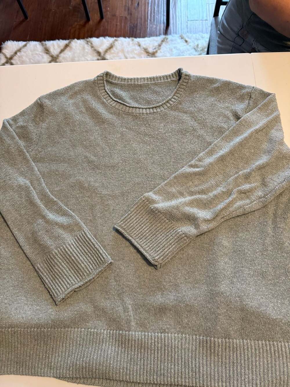 Unbranded Gray Crewneck Knit Sweater